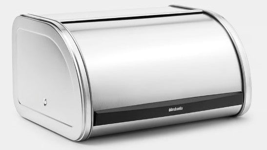 Brabantia Bread Bin Roll Top Medium Matt Steel - everything kitchen