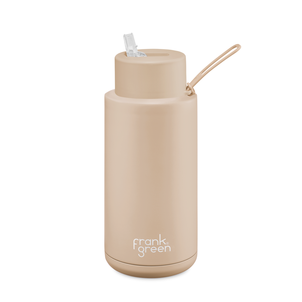 Frank Green Ceramic 34oz Bottle (Straw Lid) Soft Stone