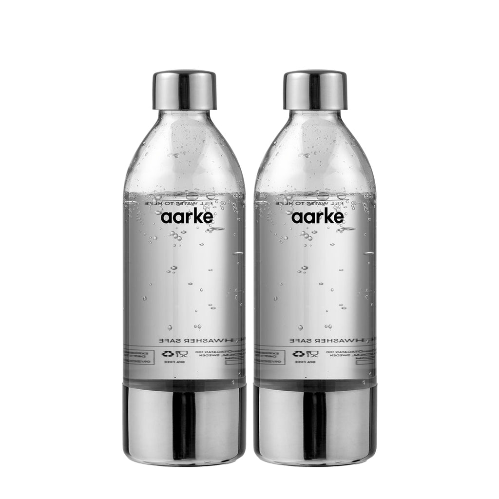 Aarke PET Water Bottle 2pk - Standard (Max 1000ml Capacity)