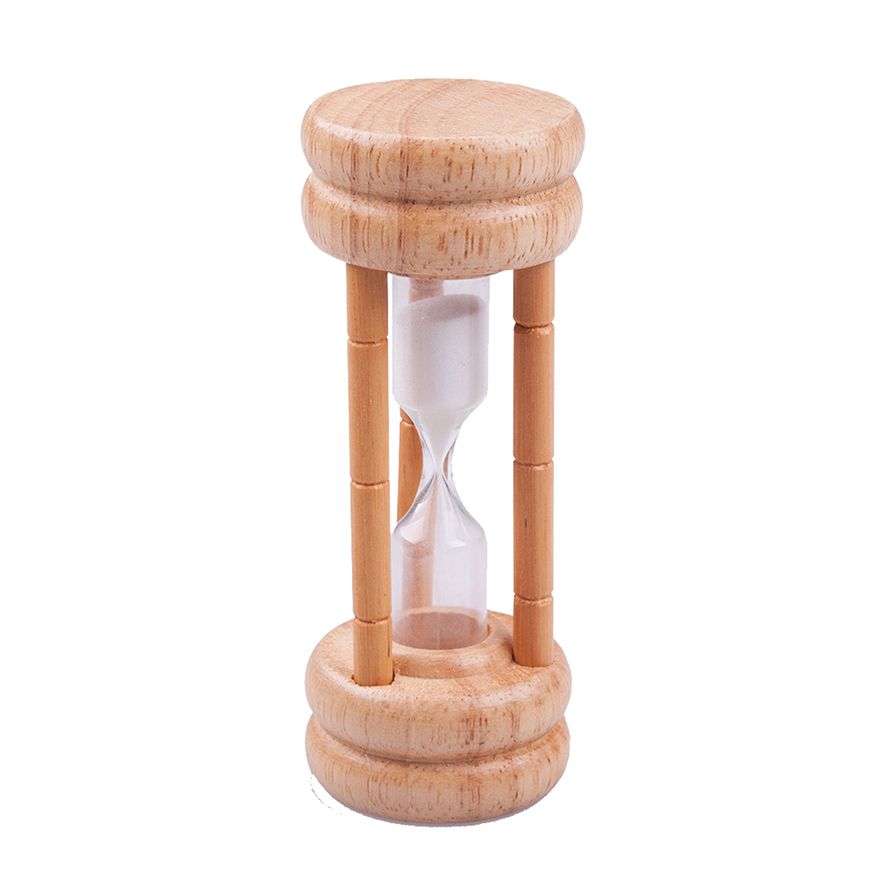Appetito Natural Wood and Sand 3 Minute Egg Timer