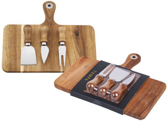 Tempa Fromagerie Cheese Board Set 4pc Rect