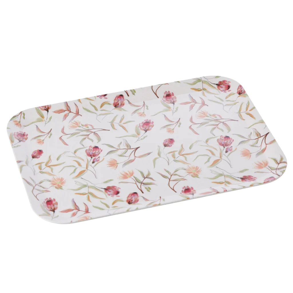 Amalfi Carousel Bamboo Serving Tray Floral 43 x 32 x 1.8cm