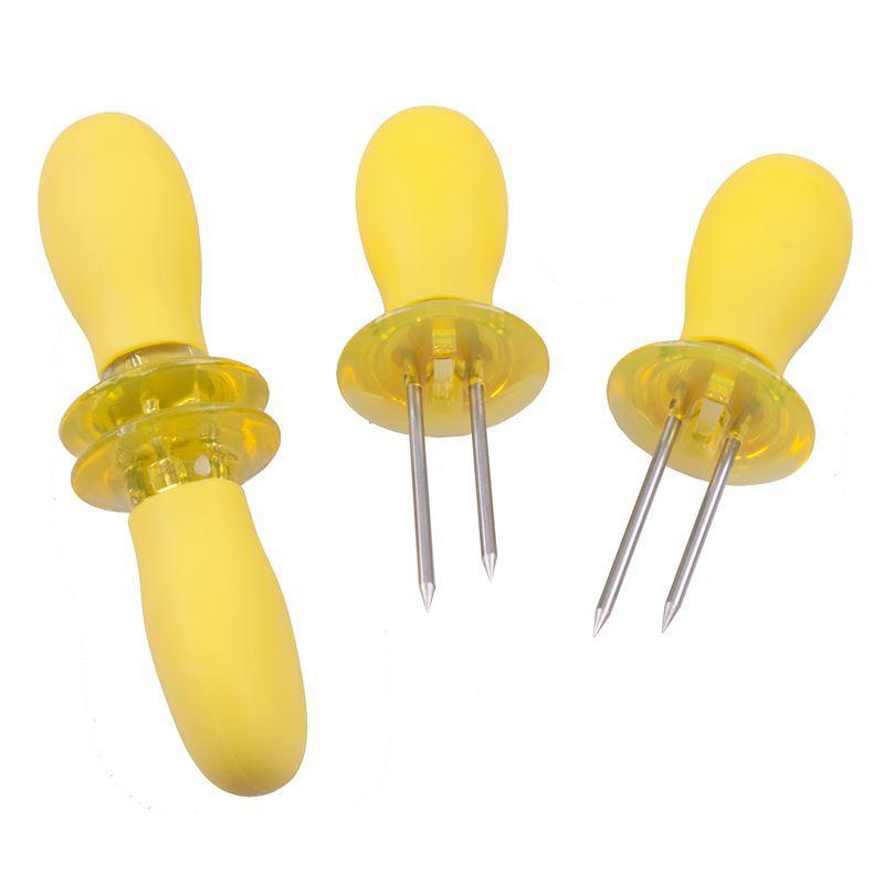 Appetito Soft Grip Corn Holder Set of 4