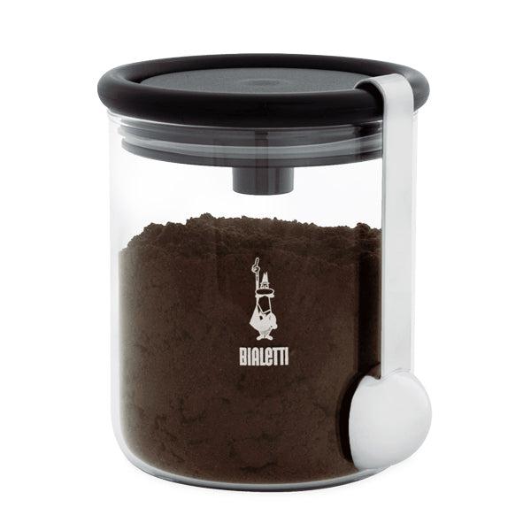 Bialetti Glass Coffee Jar with Moka Top
