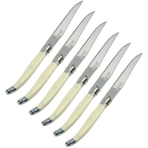 Laguiole Debutant 6pc Serrated Steak Knife Set