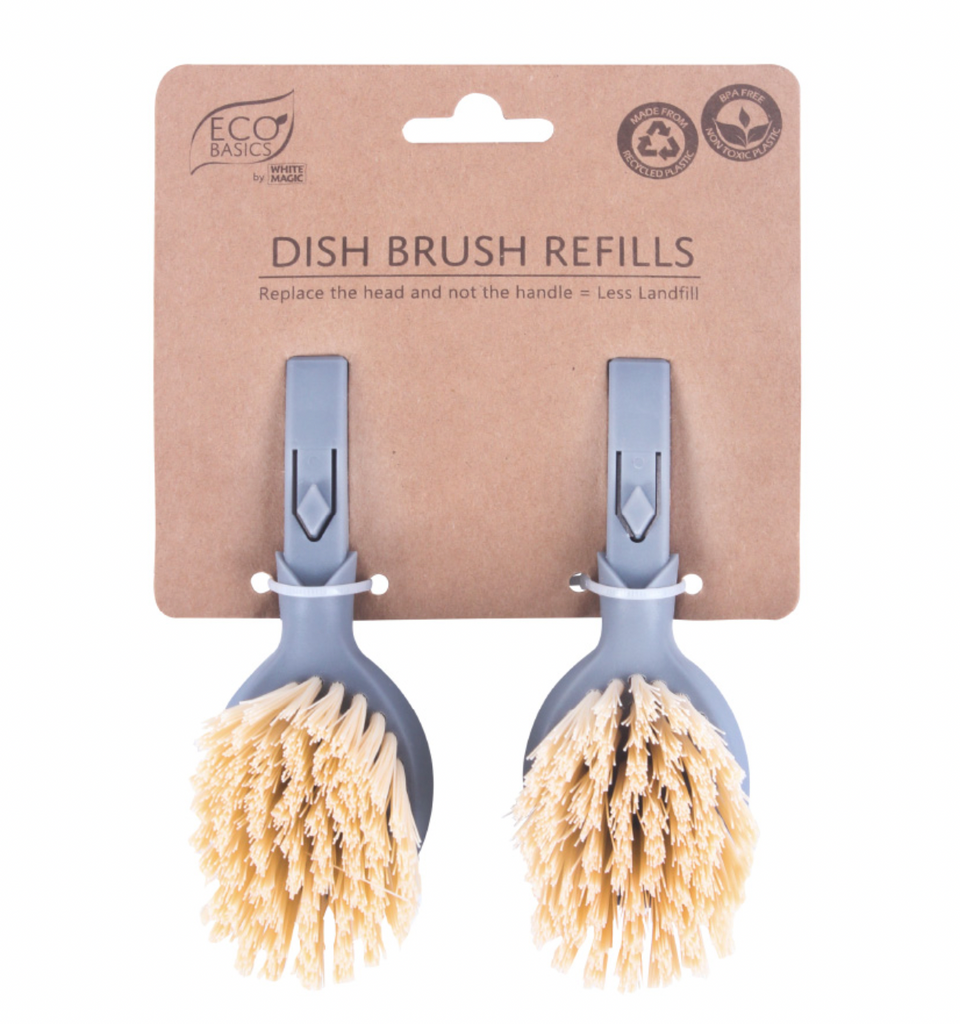 Eco Basics Dish Brush Refills Pk/2