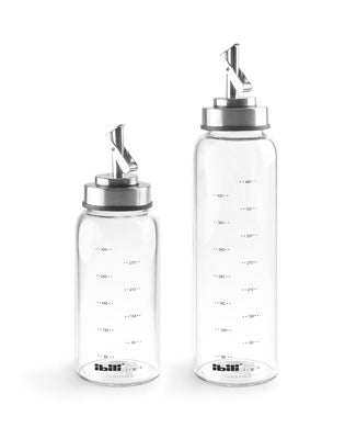 Ibili Oil & Vinegar Dispenser 350ml (Glass + Stainless Steel)