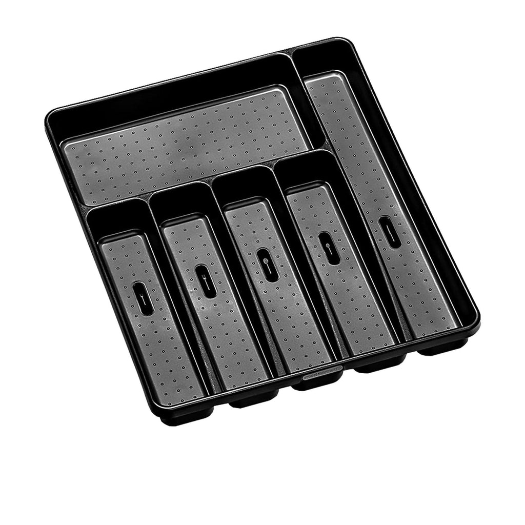 Madesmart 6 Compartment Cutlery Tray Carbon