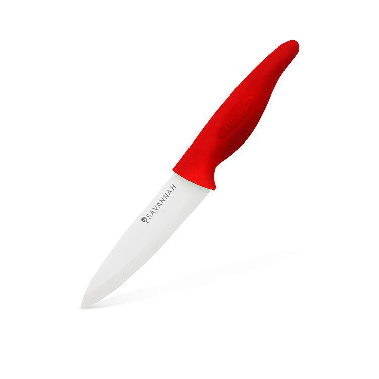 Savannah Ceramic Knife 13cm Red